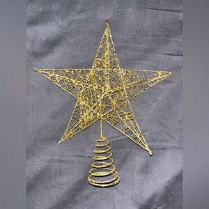 Gold Wire Star Tree Topper
